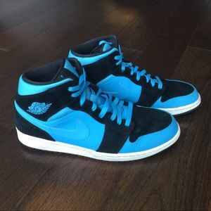 Air Jordan 1 mid (GS) powder blue